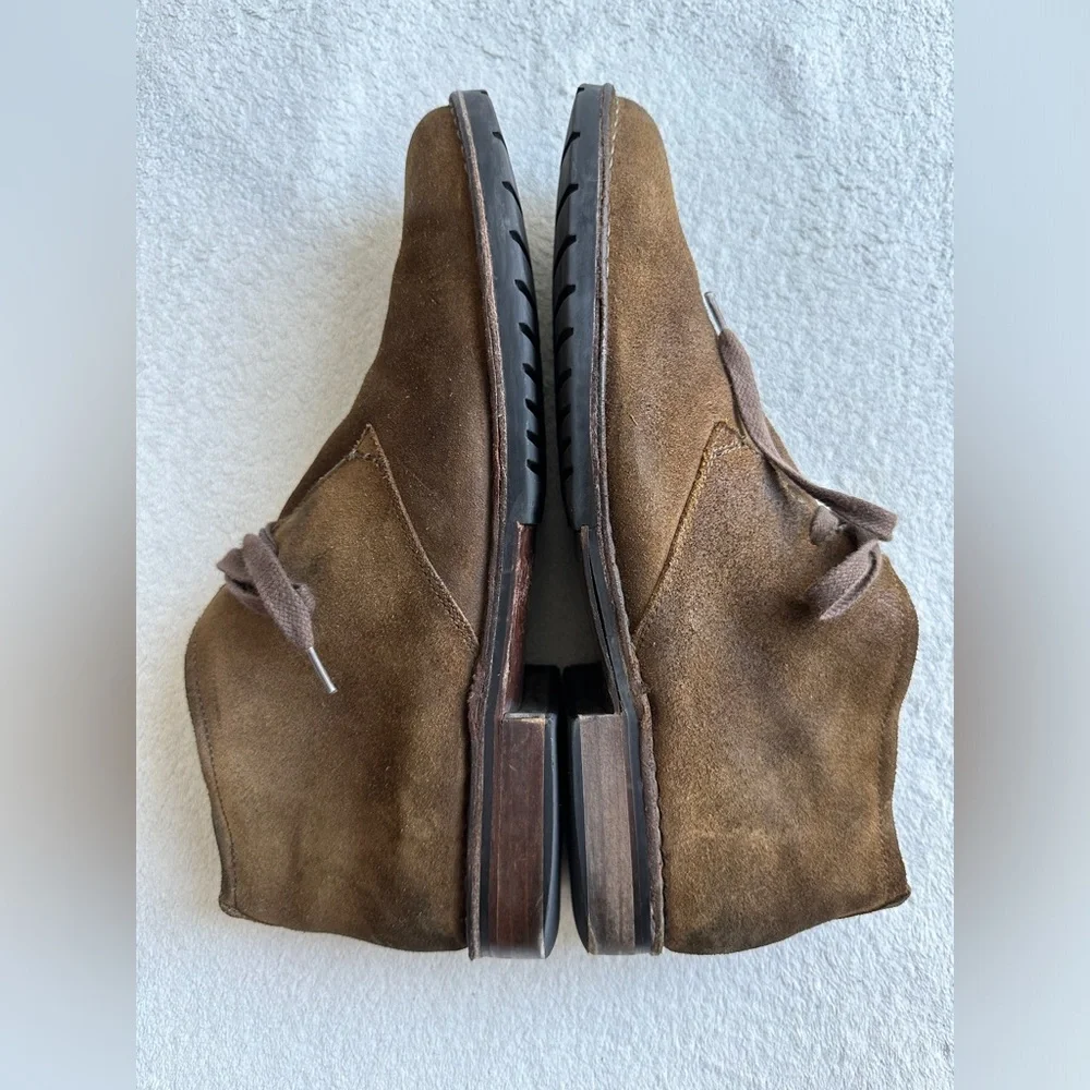 John Varvatos Chukka‎ Men’s Boots in Brown Suede Leather 11M lace Up Shoes